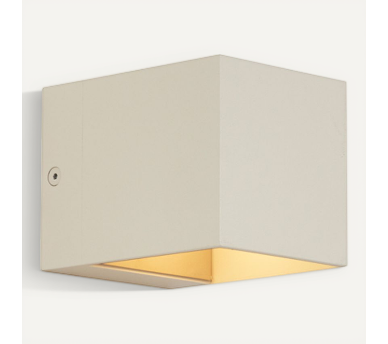 Applique Murale Moderne Beige G9 Carrée - Transfer