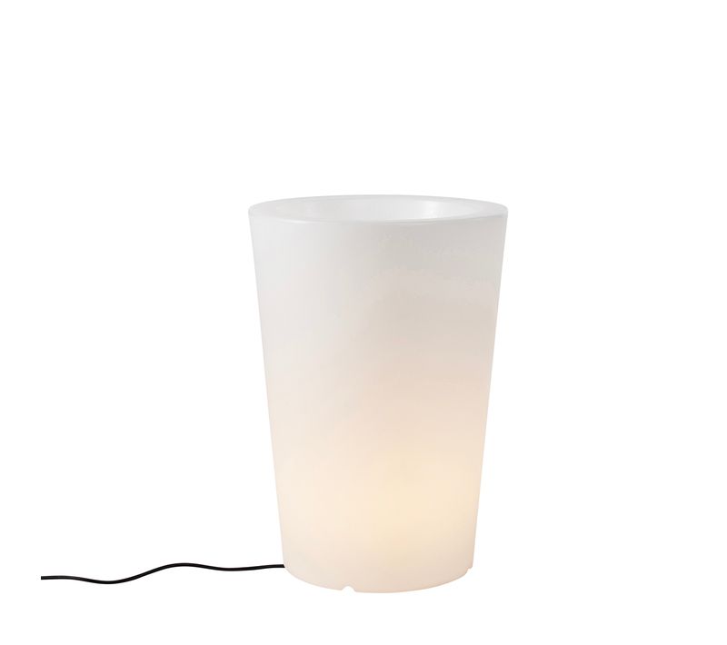 Lampadaire D'extérieur Intelligent Avec Jardinière Blanc Ip65 Avec LED Wifi A60 - Verano