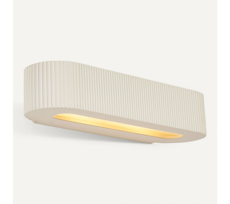 Applique Murale Scandinave Beige Ufo 2 Lumières - Plaster