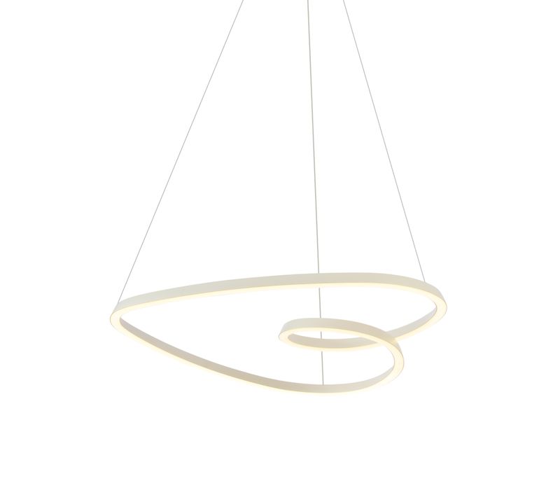 Suspension Scandinave Beige 72cm Avec LED À Intensité Variable En 3 étapes - Circuit
