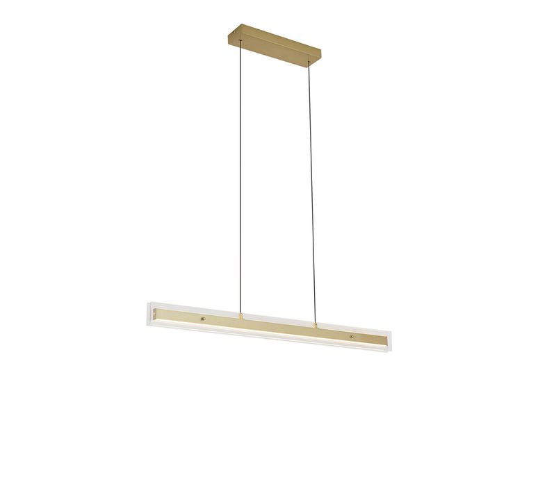 Suspension Moderne En Laiton Avec Verre Transparent Avec LED Easylift - Catch