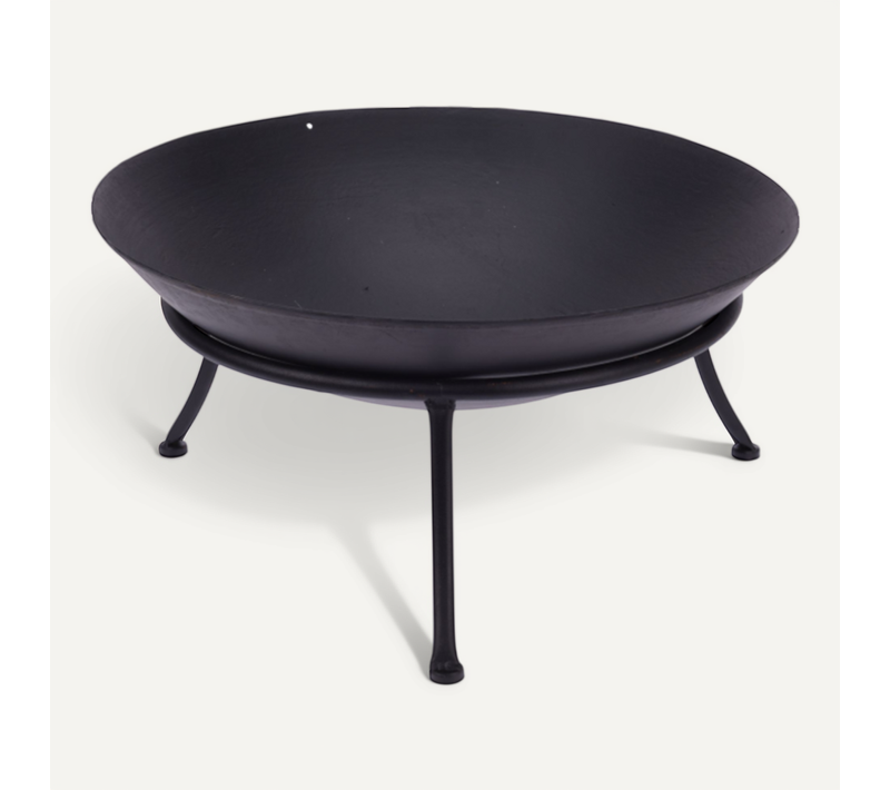 Brasero Métal D57 Noir Sur Pieds