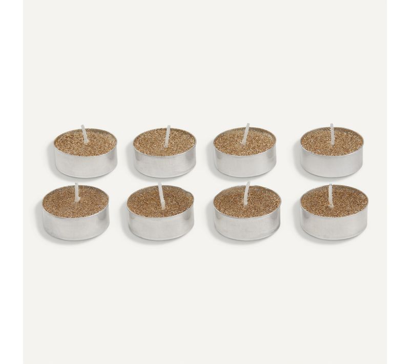 Bougies paillette or x8  Champagne