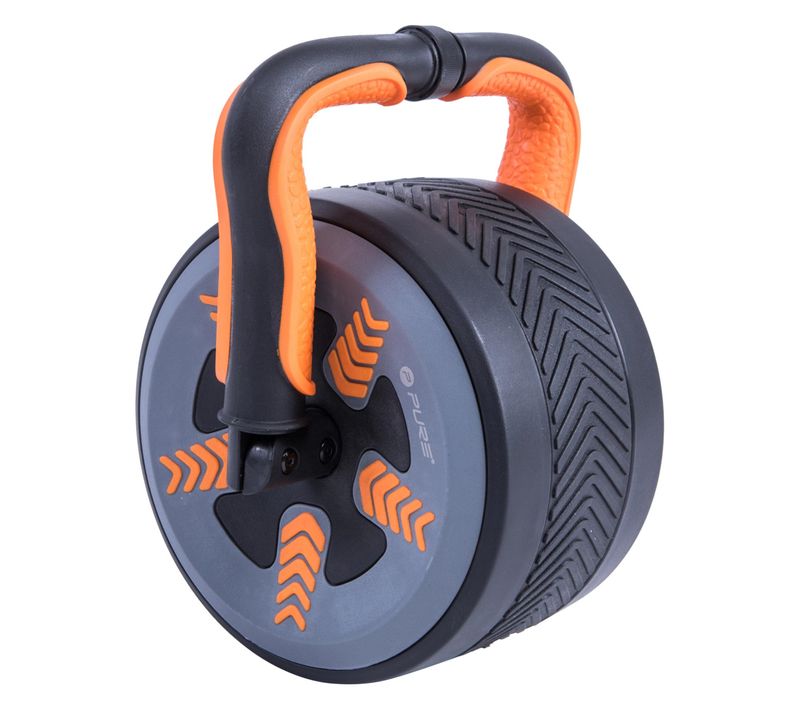 Pure2improve 2en1 Roue Abdominale Et Kettlebell 3kg Ab-wheel Entraînement Corps