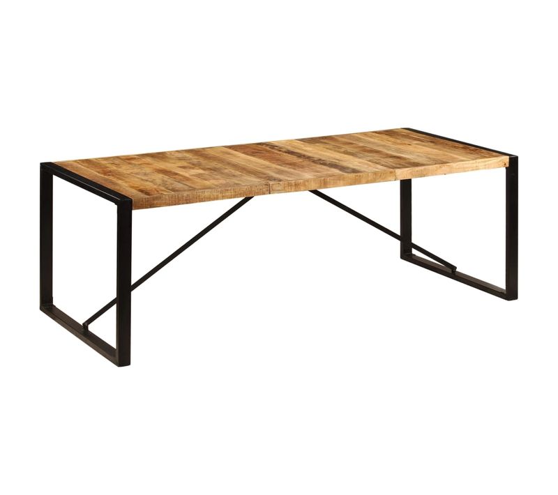 Table à Manger 220x100x75 Cm Bois De Manguier Massif
