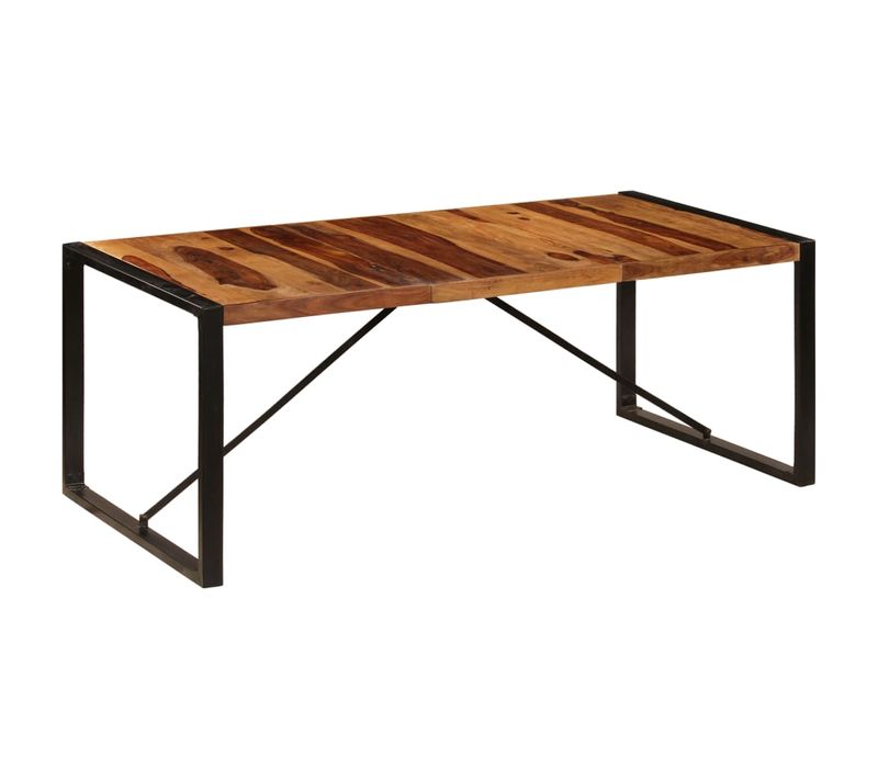 Table À Dîner 200x100x75 Cm Bois De Sesham Solide