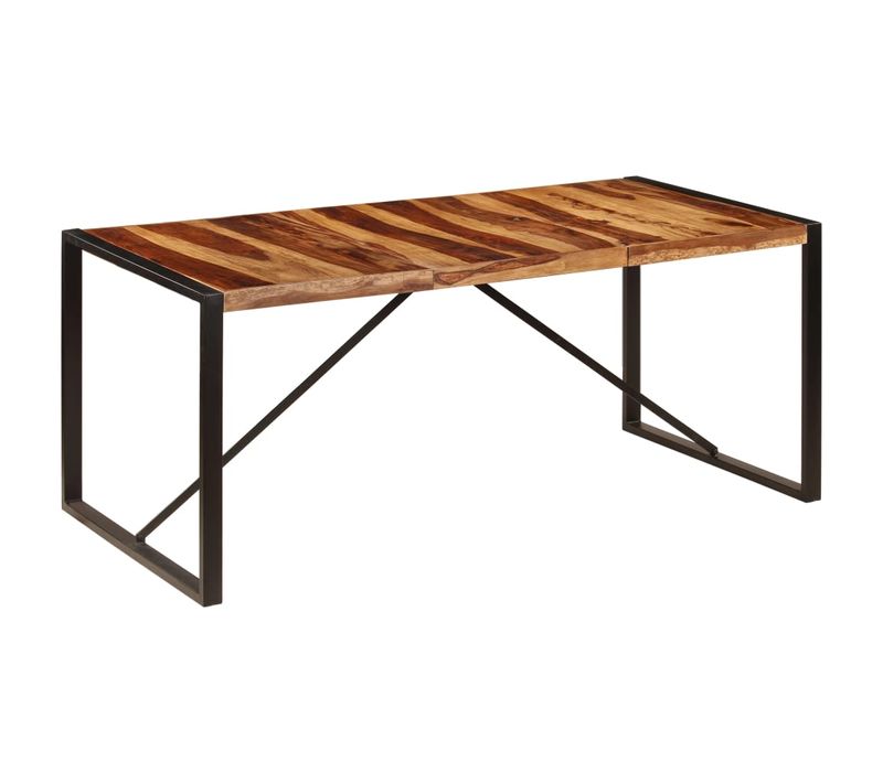 Table De Salle À Manger 180x90x75 Cm Bois De Sesham Solide