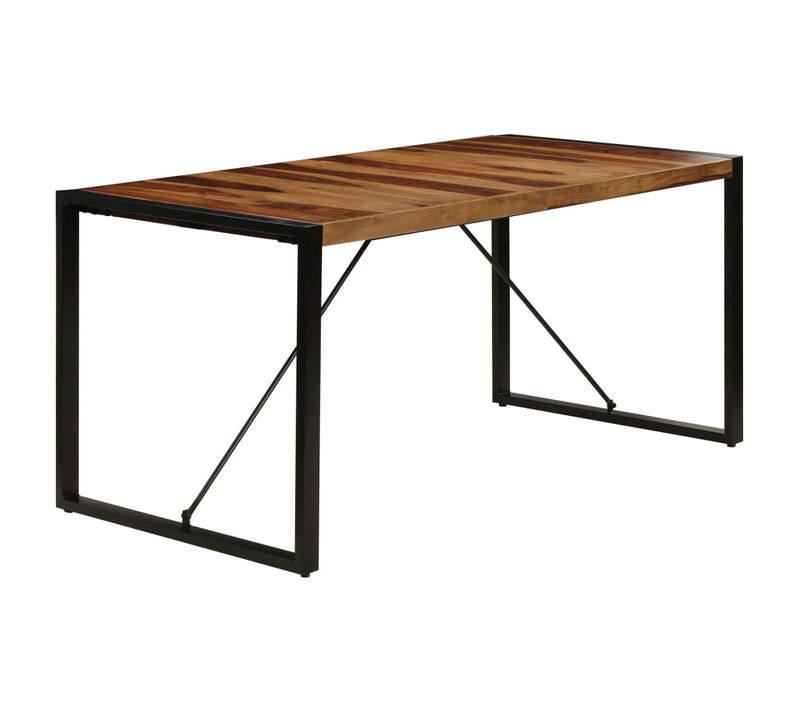 Table De Salle À Manger 160x80x75 Cm Bois De Sesham Massif