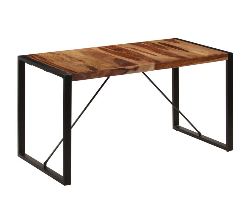 Table De Salle À Manger 140x70x75 Cm Bois De Sesham Massif