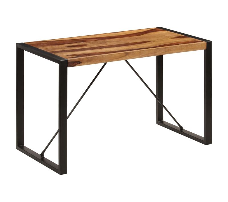 Table De Salle À Manger 120x60x76 Cm Bois De Sesham Solide