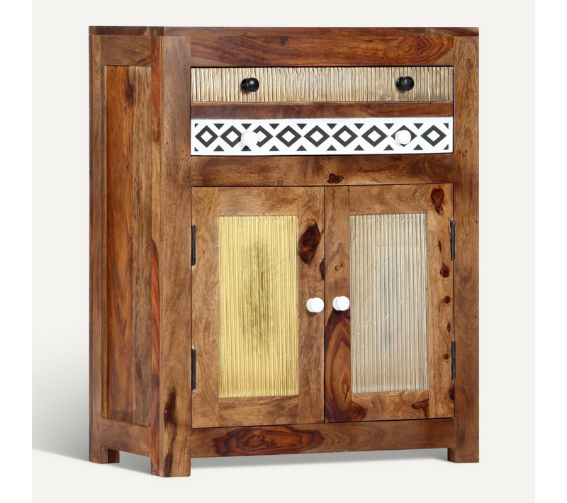 Buffet 60 X 30 X 75 Cm Bois De Sesham Massif