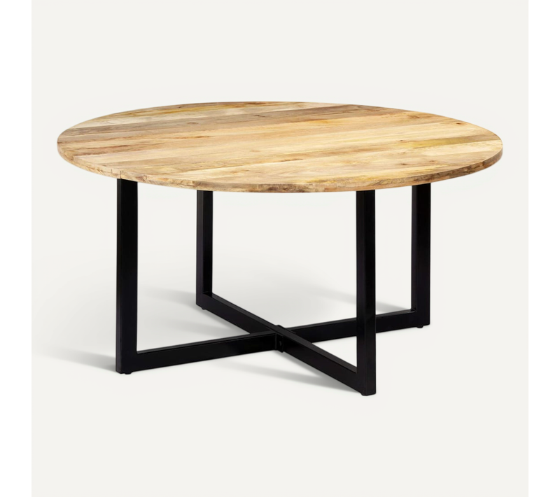 Table De Salle À Manger 150x73 Cm Bois De Manguier Solide