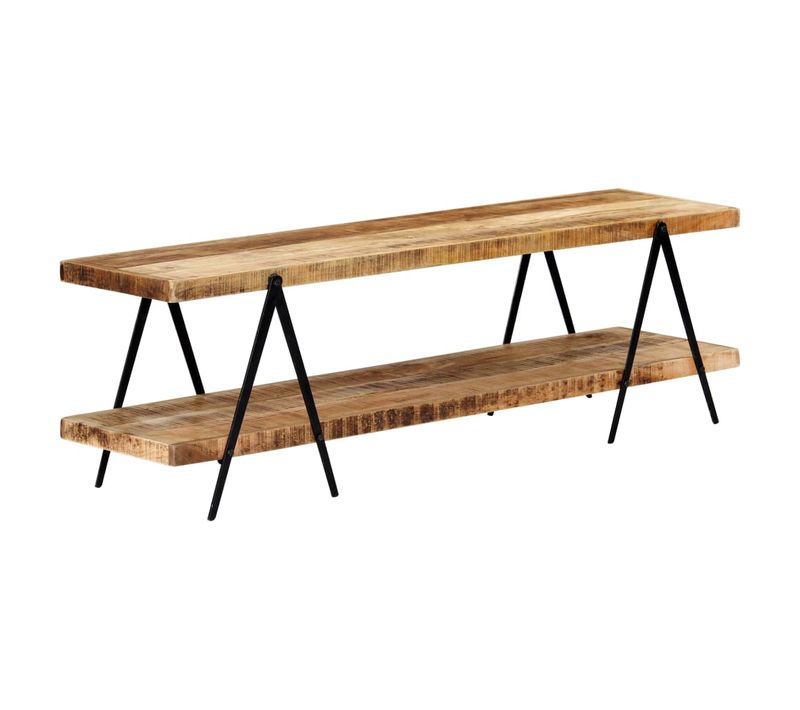 Meuble TV 160x40x50 Cm Bois Solide De Manguier