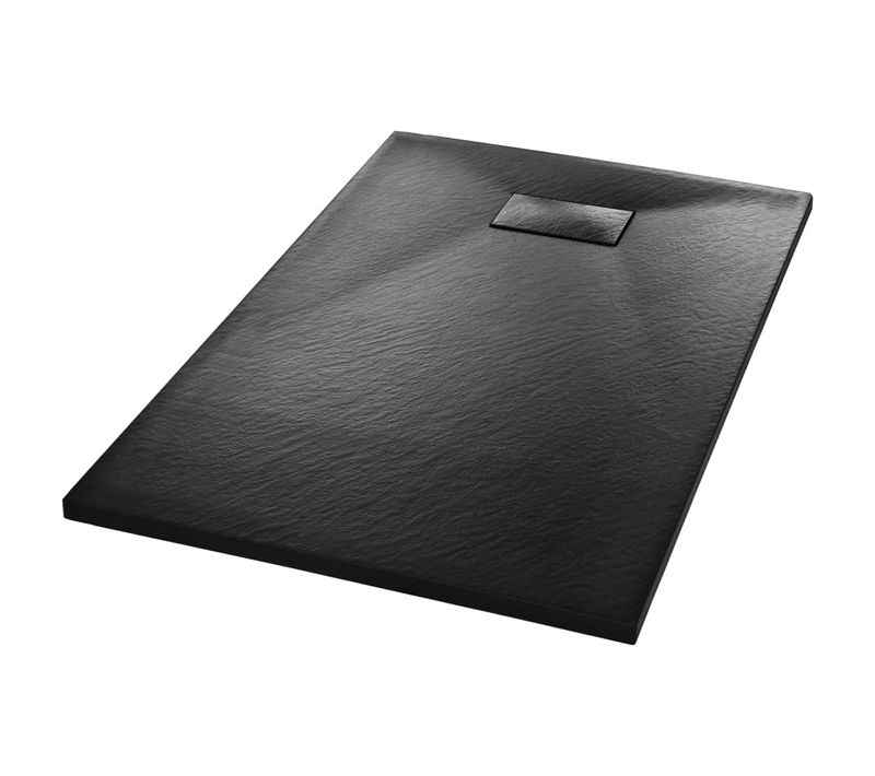 Bac De Douche Smc Noir 100 X 80 Cm