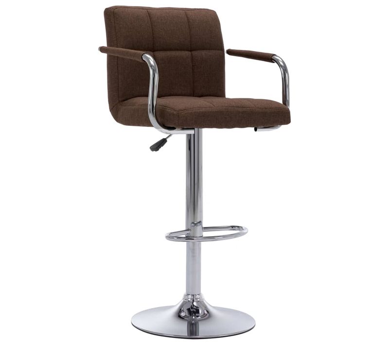 Chaise De Bar Marron Tissu