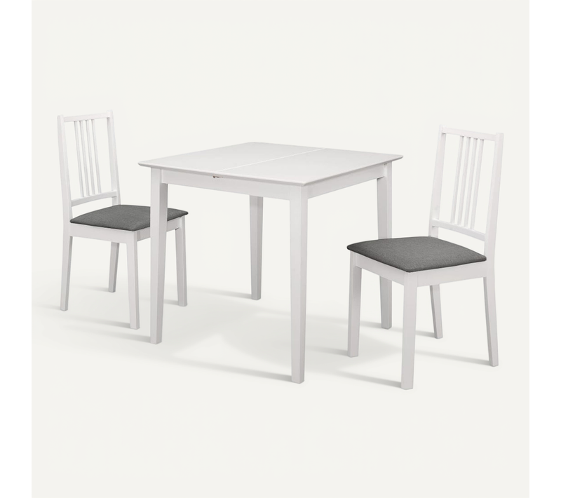 Mobilier De Salle À Manger 3 Pièces Mdf Blanc