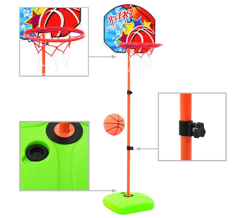 Ensemble De Panier Et De Ballon De Basket Pour Enfants