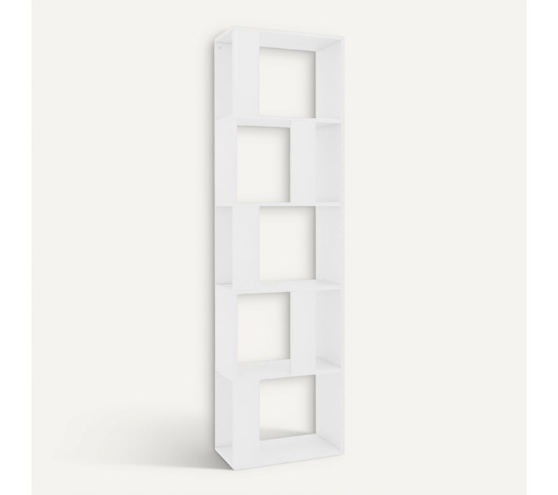 Bibliothèque/séparateur De Pièce Blanc Bois Contreplaqué