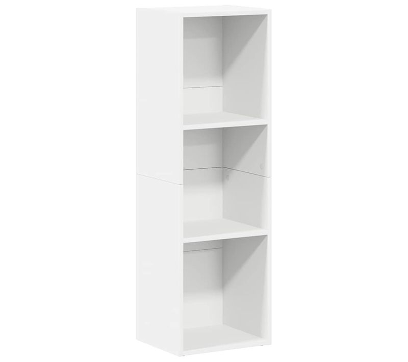 Bibliothèque/meuble TV Blanc 36x30x114 Cm Bois Contreplaqué