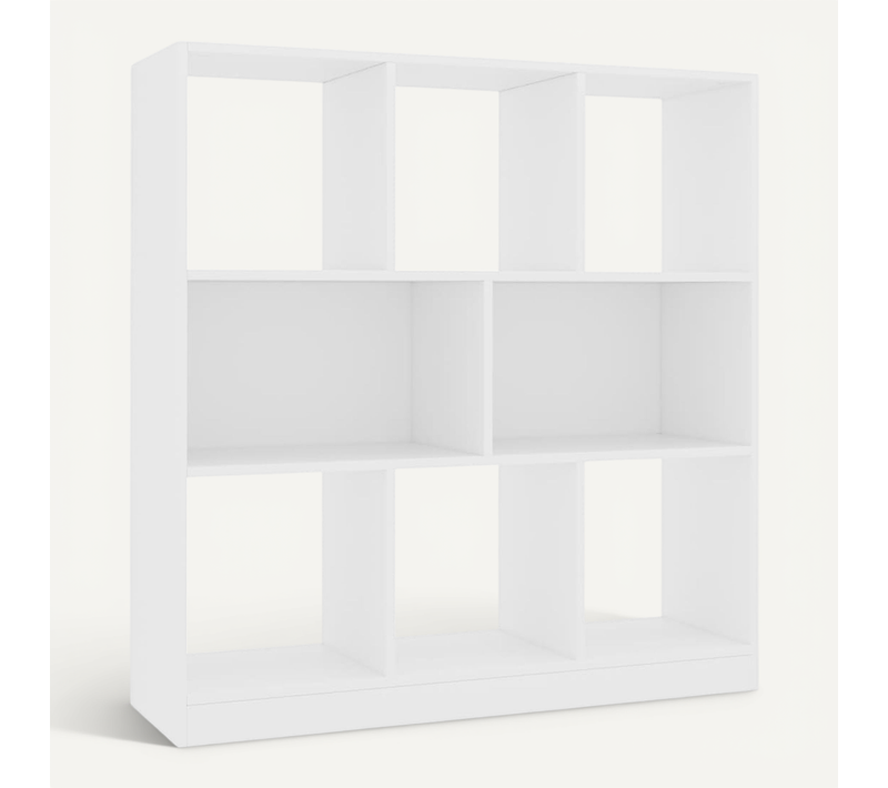 Bibliothèque Blanc 97,5x29,5x100 Cm Bois Contreplaqué