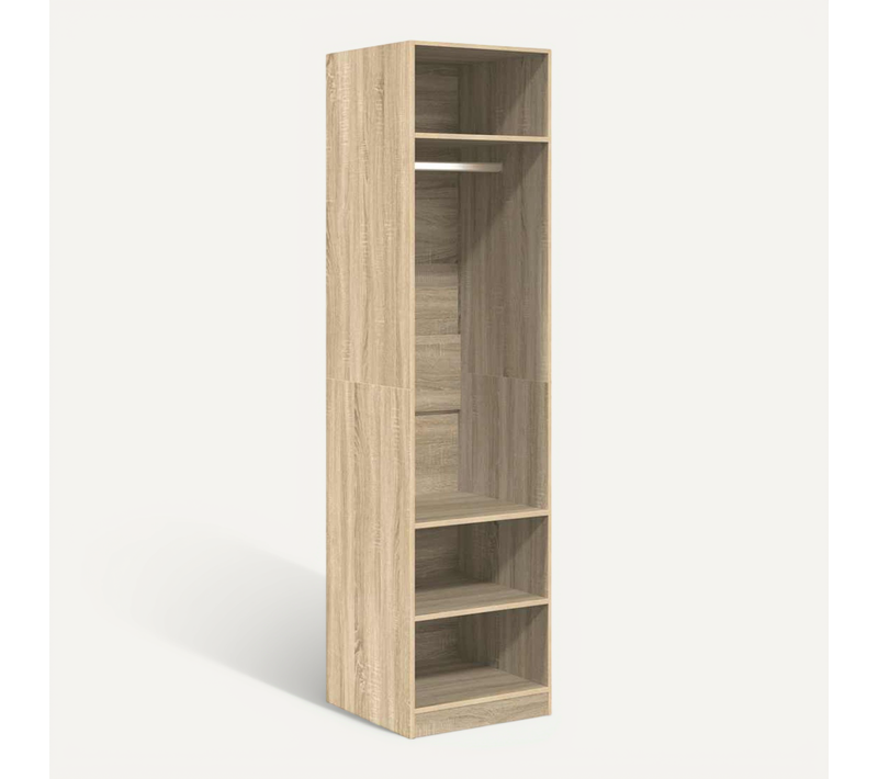 Garde-robe Chêne Sonoma 50x50x200 Cm Bois Contreplaqué