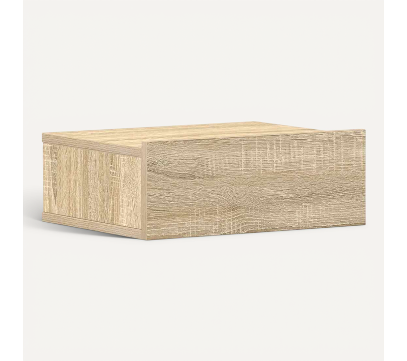 Table De Chevet Flottante Chêne Sonoma Bois Contreplaqué