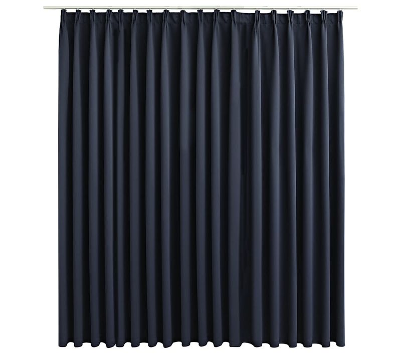 Rideau Occultant Avec Crochets Anthracite 290x245 Cm