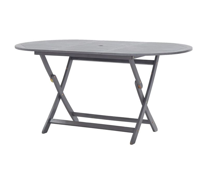 Table Pliable De Jardin 160 X 85 X 75 Cm Bois D'acacia Massif