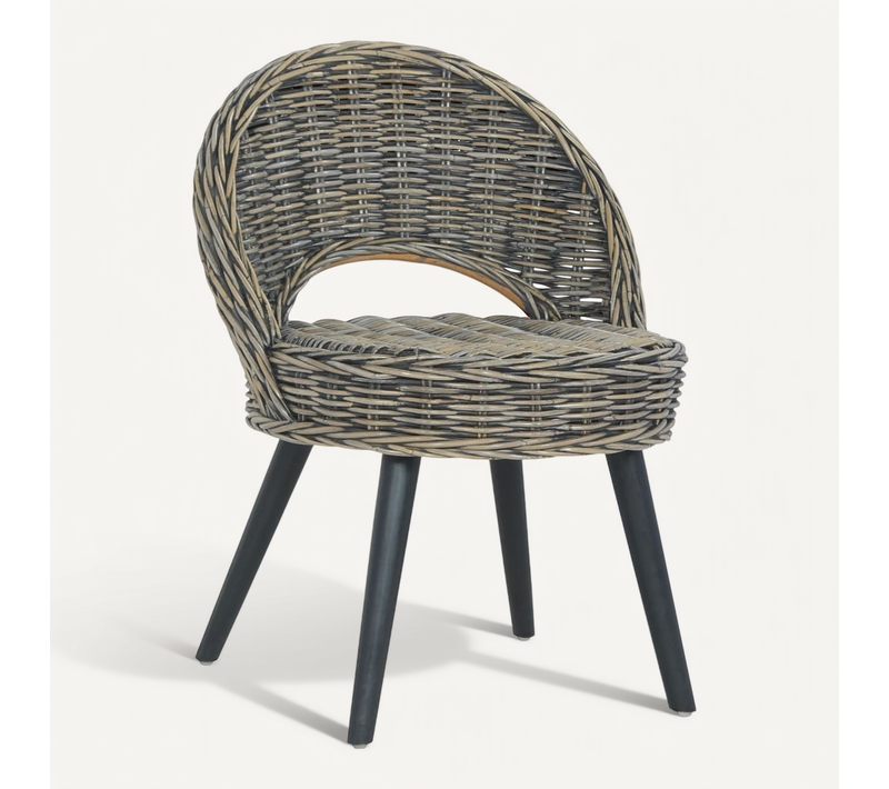 Chaise-canapé Kubu Rotin Noir