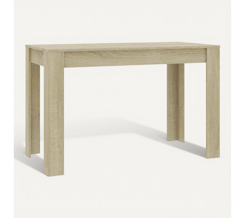 Table À Manger Chêne Sonoma 120x60x76 Cm Bois Contreplaqué