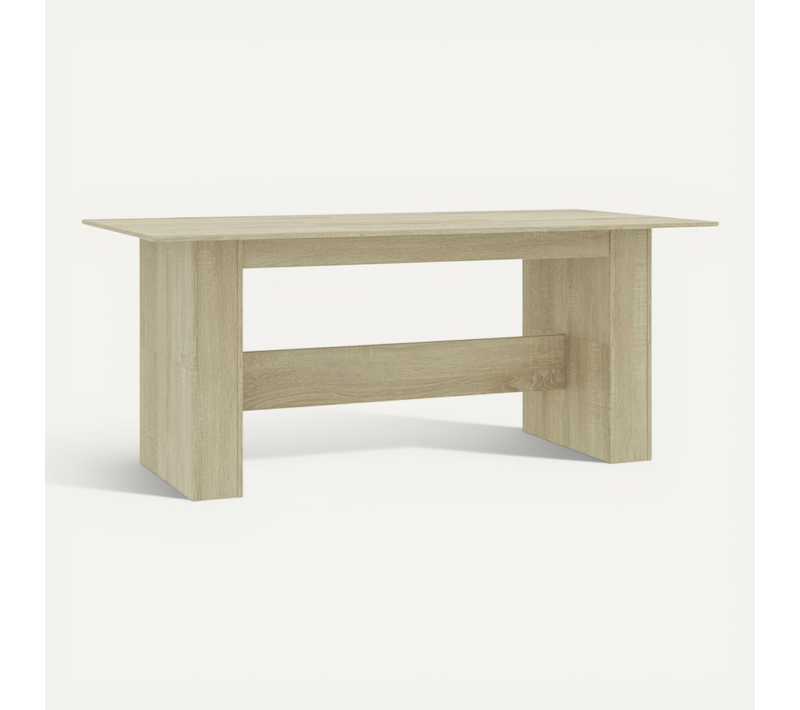Table À Manger Chêne Sonoma 180x90x76 Cm Bois Contreplaqué