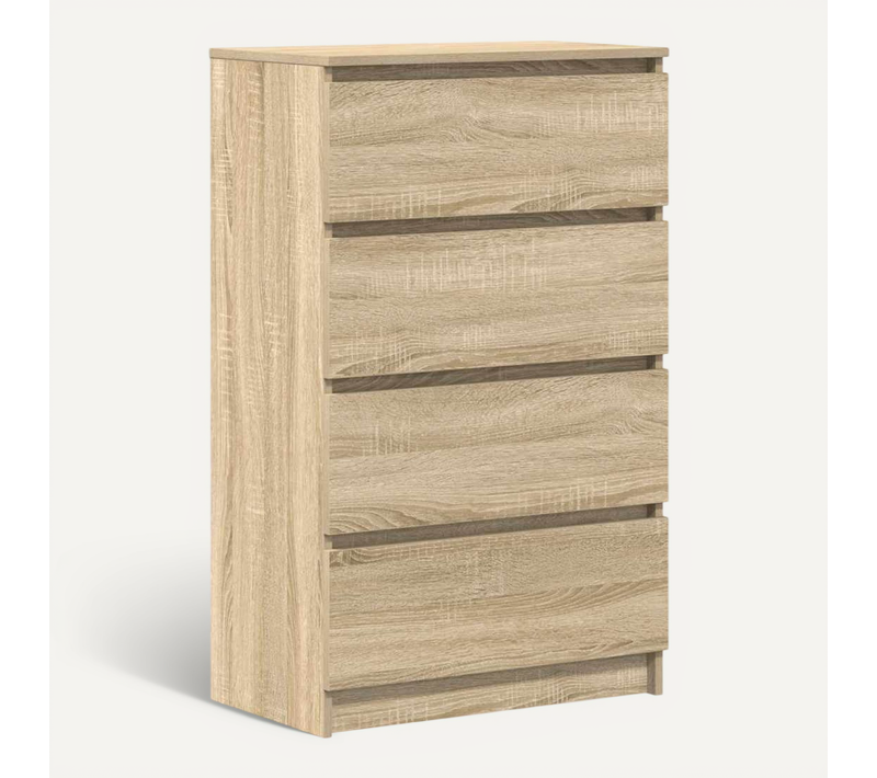 Buffet Chêne Sonoma 60x35x98,5 Cm Bois D'ingénierie Armoire Latérale Meuble De Rangement