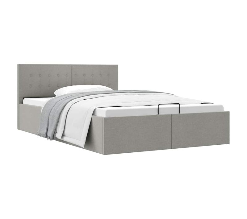 Cadre De Lit à Rangement Hydraulique Sans Matelas 120x200 Cm