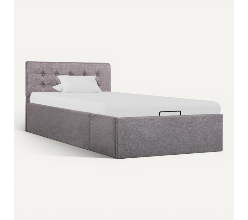 Cadre De Lit À Rangement Hydraulique Sans Matelas 90x200 Cm