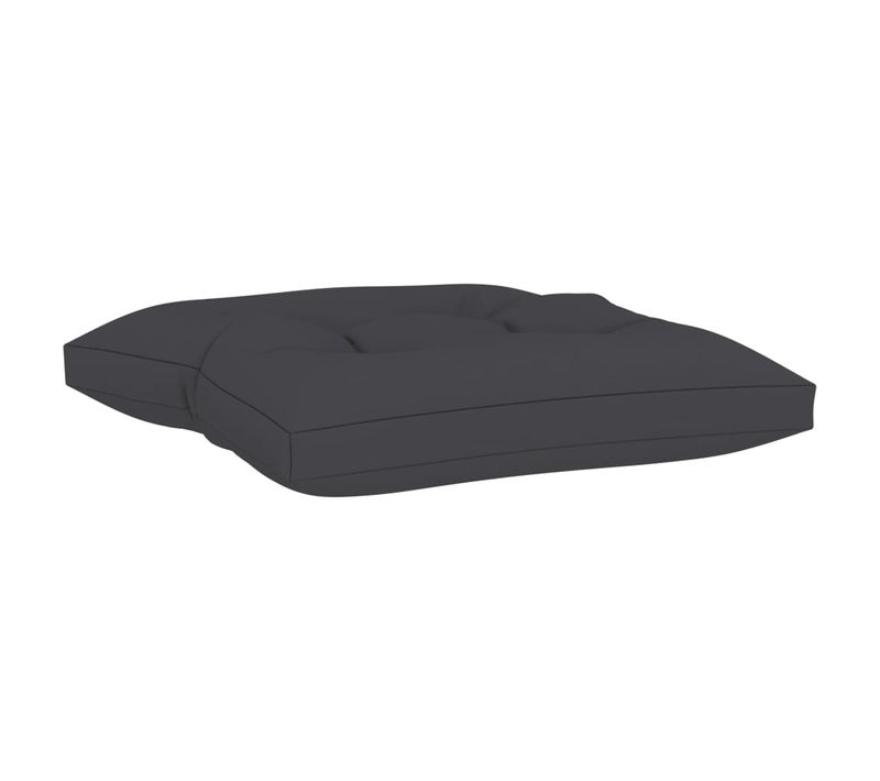 Coussin De Palette Anthracite 60x61,5x10 Cm Tissu
