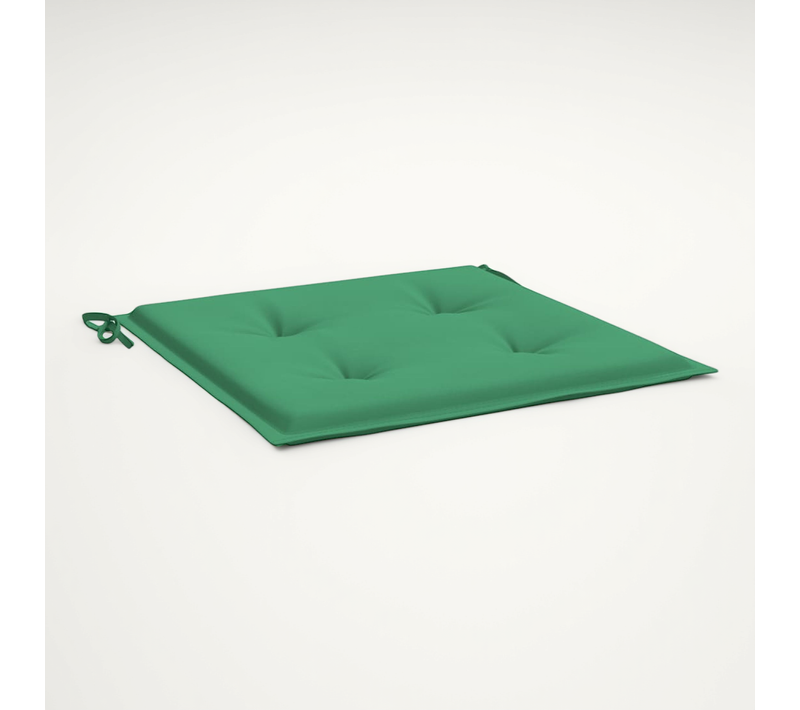 Coussins De Chaise Jardin Lot De 4 Vert 40x40x4 Cm Tissu Oxford