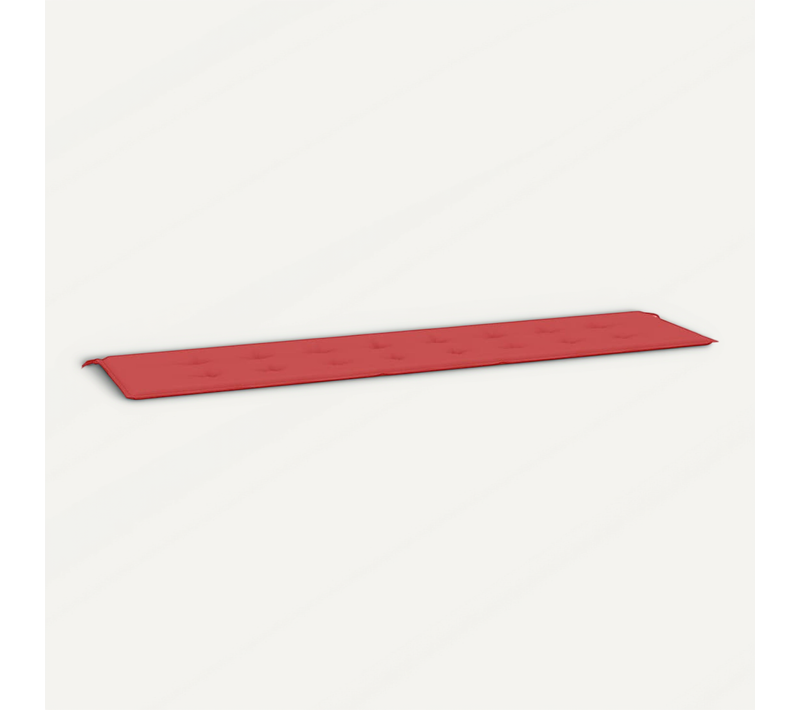 Coussin De Banc De Jardin Rouge 200x50x3 Cm Tissu Oxford