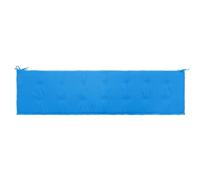 Coussin De Banc De Jardin Bleu 200x50x3 Cm Tissu Oxford