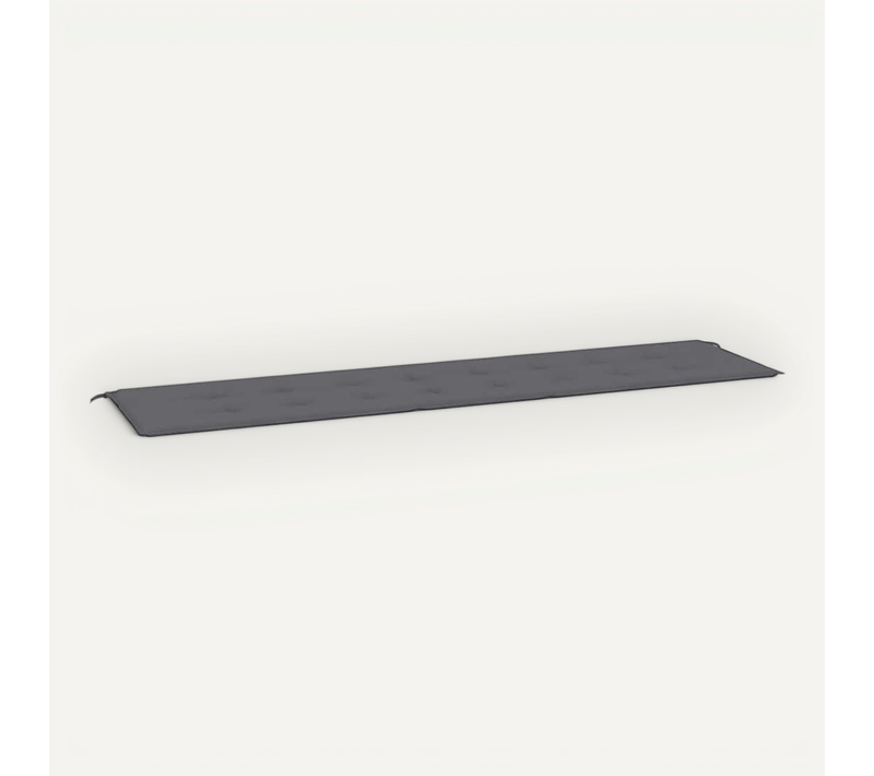 Coussin De Banc De Jardin Anthracite 200x50x3 Cm Tissu Oxford