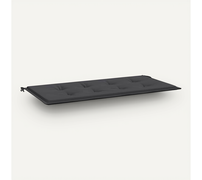 Coussin De Banc De Jardin Noir 120x50x3 Cm Tissu Oxford