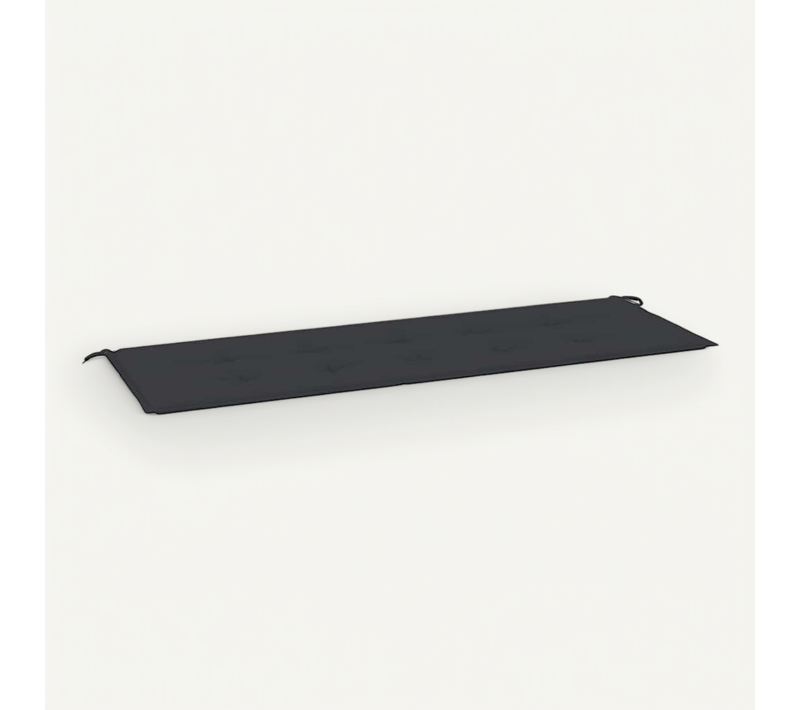 Coussin De Banc De Jardin Noir 150x50x3 Cm Tissu Oxford