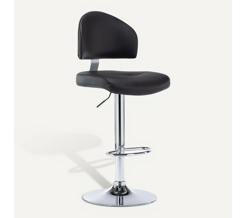 Tabouret De Bar Noir Simili