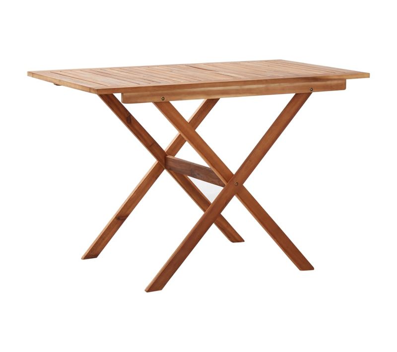 Table De Jardin 110x67x74 Cm Bois D'acacia Massif