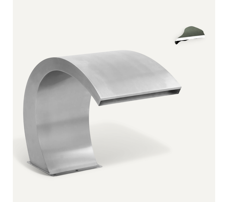 Fontaine Piscine LED Acier Inoxydable 30x60x45 Cm 15 LEDs Blanc Ip68