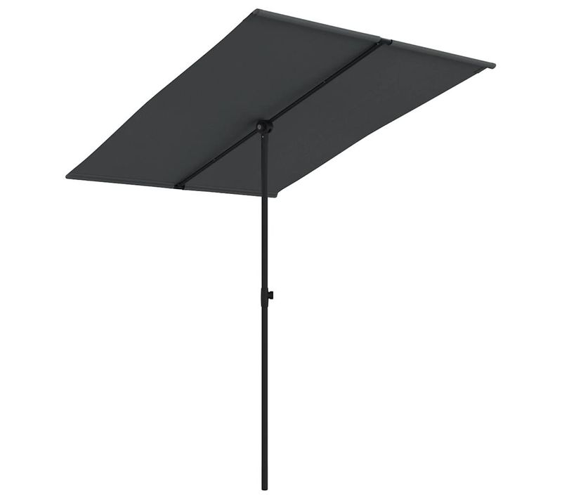 Parasol De Jardin Avec Mât En Aluminium 2x1,5 M Noir
