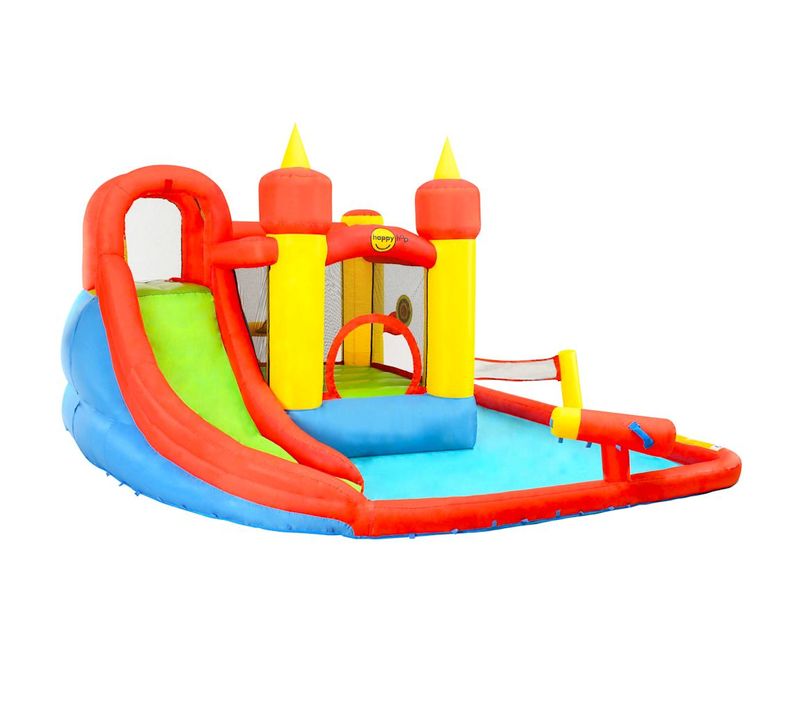 Château Gonflable Avec Toboggan Et Piscine 410x385x220cm Pvc