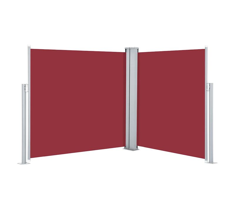 Auvent Latéral Rétractable Rouge 100 X 600 Cm