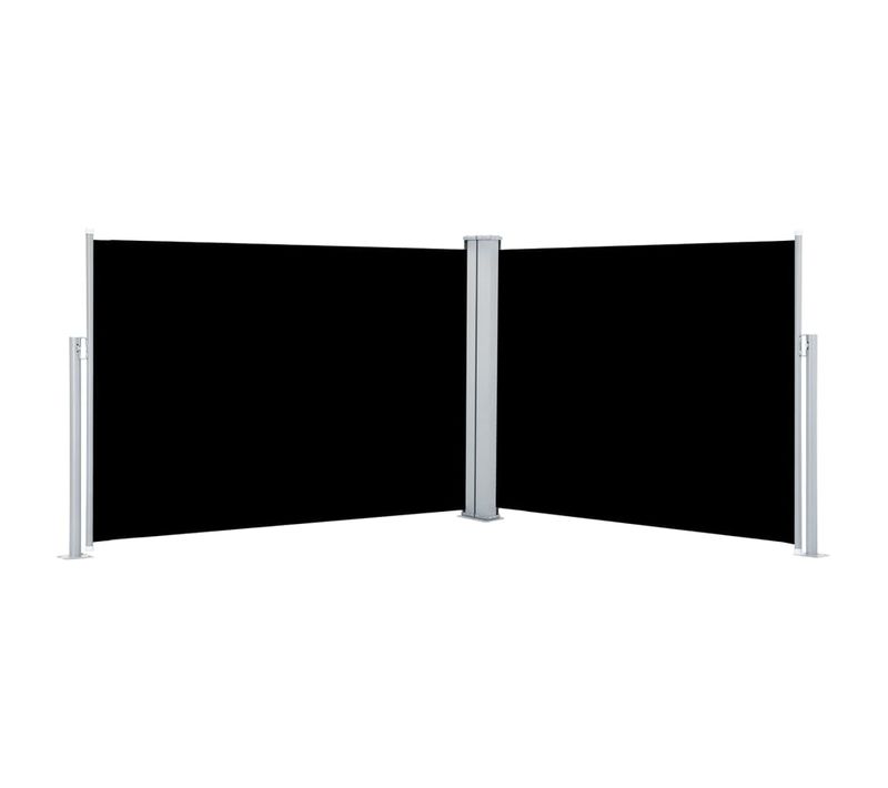 Auvent Latéral Rétractable Noir 100 X 1000 Cm