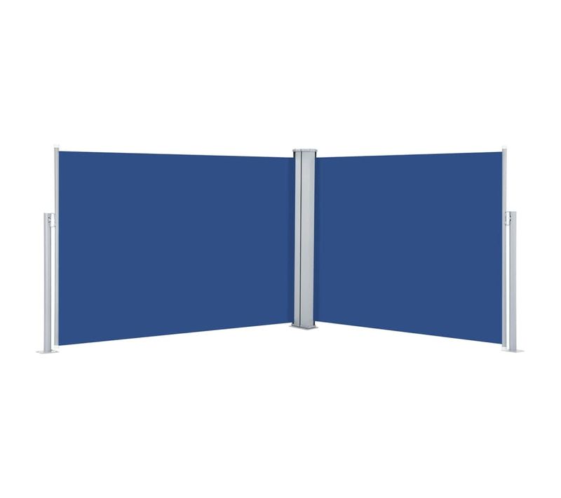 Auvent Latéral Rétractable Bleu 100 X 1000 Cm