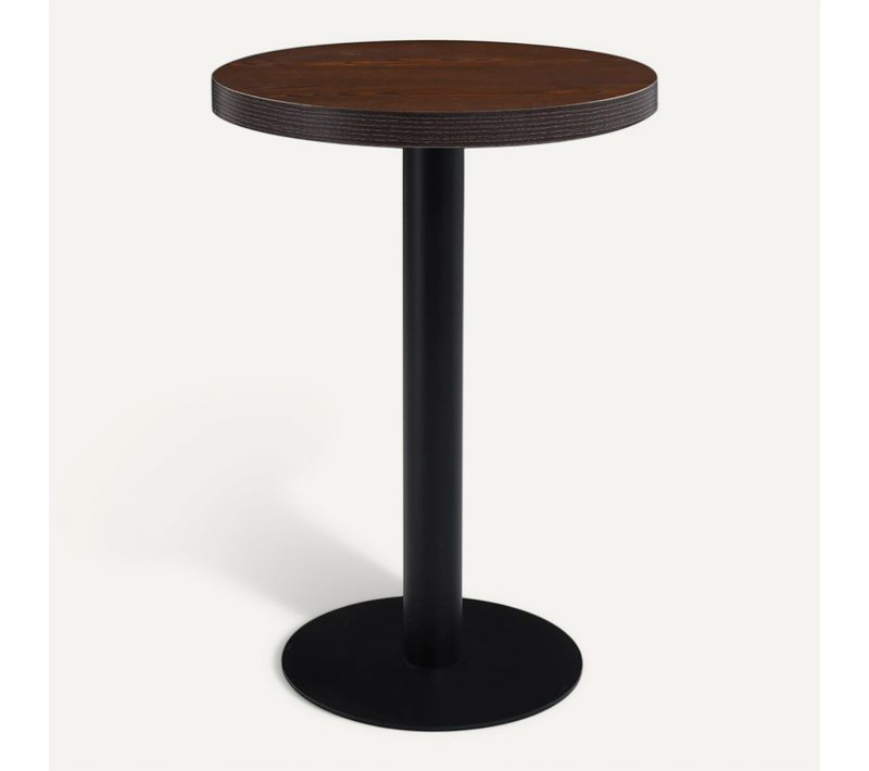 Table De Bistro Marron Foncé 60 Cm Mdf